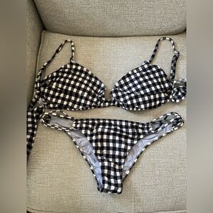 O’Neill Black and White Gingham Bikini